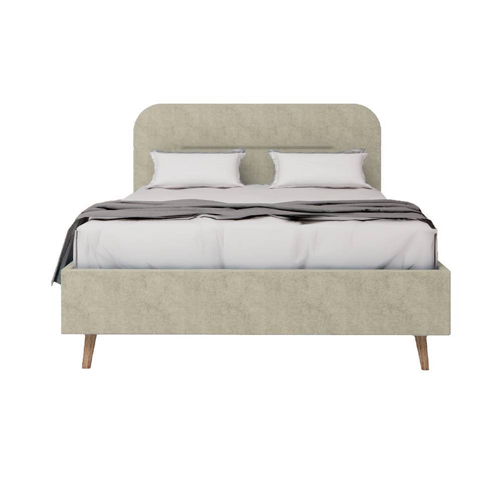 Кровать Любовь двуспальная, цвет Бежевый, размер 189 см – купить в RMHome